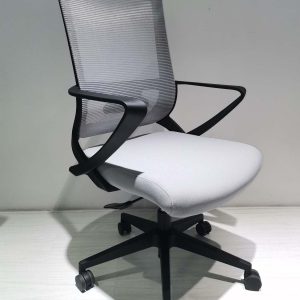 Perm Office Chair, Nylon Base, Fixed Armrest