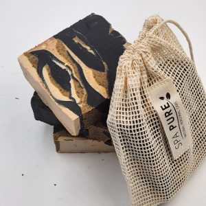 Coffee Shop Goat Milk Soap with Natural Cotton Bag