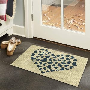 Hearts Outdoor Coir Doormat 18" x 30"